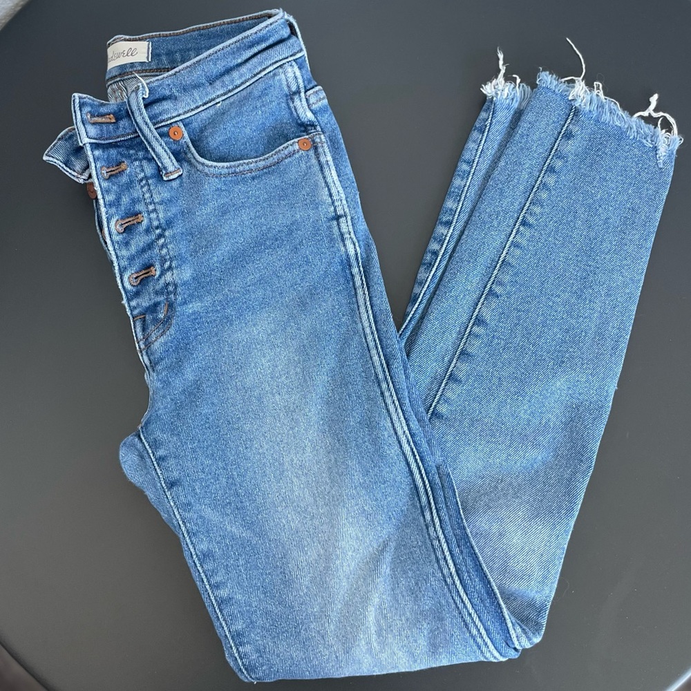 Madewell 10” High Rise Crop Skinny Jeans Medium Wash 24